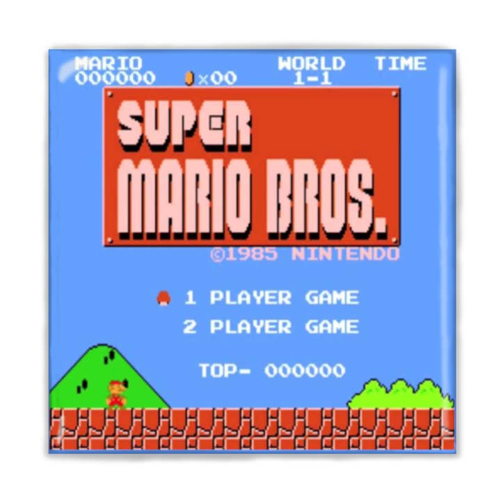 Super Mario Bros Gamer Magnet for wholesale by Lucky Mfg. Co.