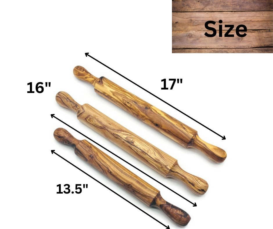 Bearthy - Wholesale Rolling Pin - Olive Wood Rolling Pin, Dough & Pizza Roller, Gift Idea5