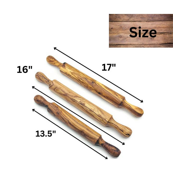 Bearthy - Wholesale Rolling Pin - Olive Wood Rolling Pin, Dough & Pizza Roller, Gift Idea5