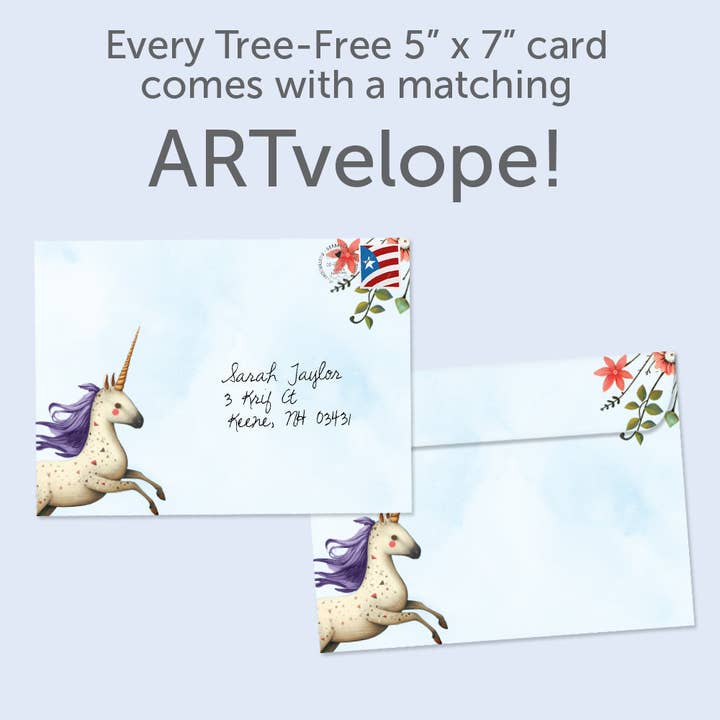Tree-Free Greetings - Wholesale Birthday Card - Sweet Unicorn Birthday SKU 22282