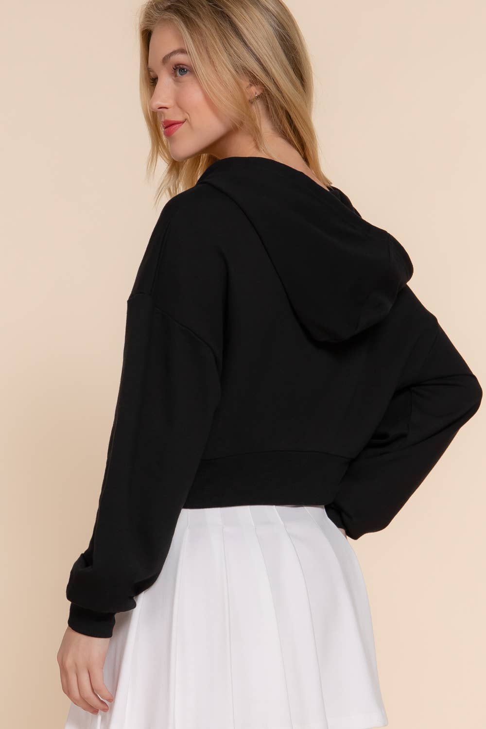 Active Basic | Active USA - Vente Sweat à capuche – femme - Veste à capuche zippée manches longues en French Terry1