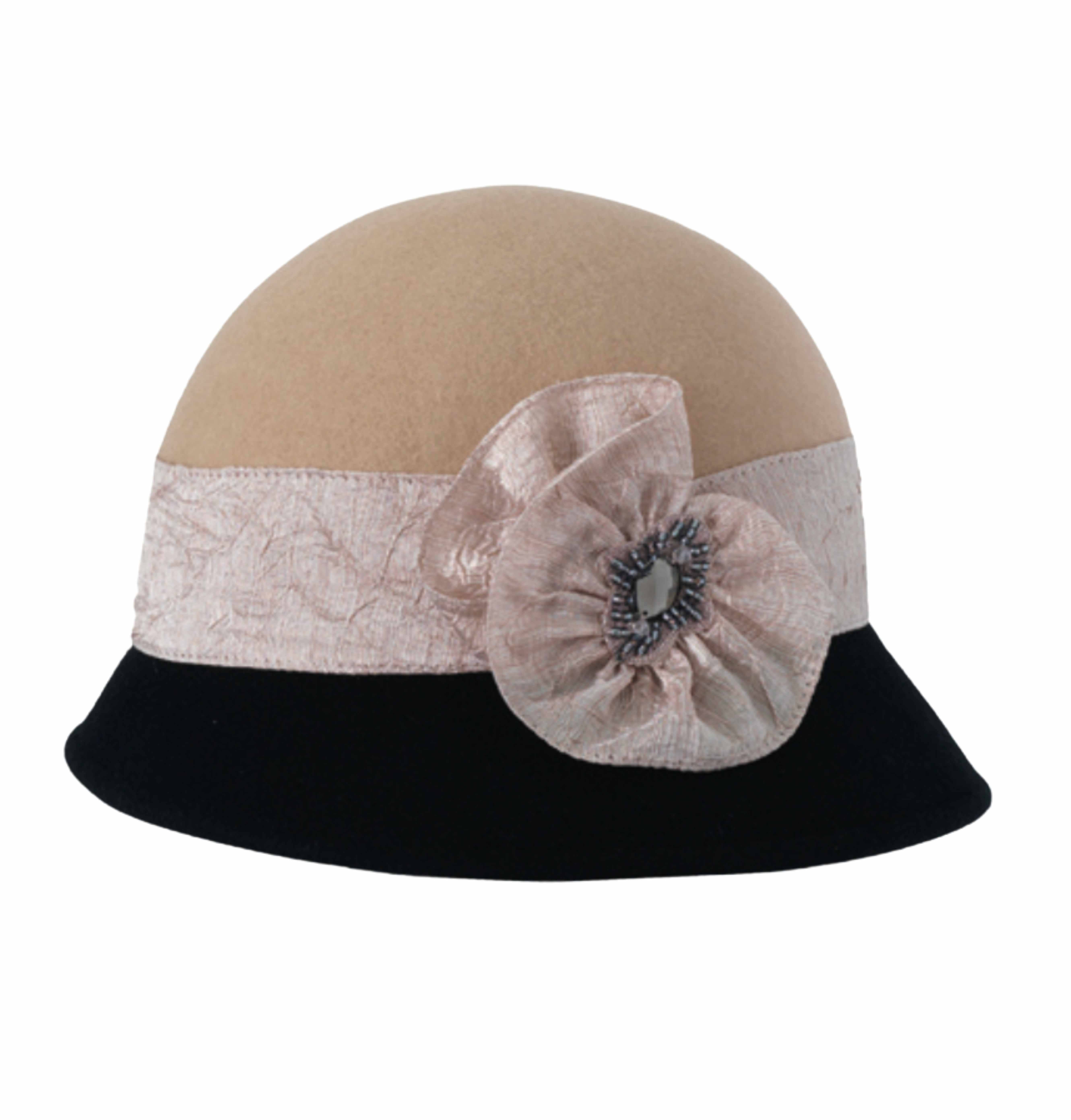 Toucan Hat Company/ Carole Amper - Vendita all'ingrosso Cappello cloche - Donna - Cloche a fascia increspata0