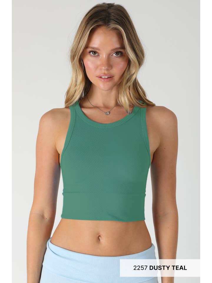 NIKIBIKI - Wholesale Knit Top - Women's - NS7933 - Chevron Highneck Crop Top6