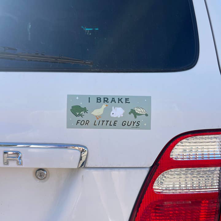 Sarina's Designs - Wholesale Magnet - I Brake for Little Guys Bumper Magnet | I Brake for Critters3