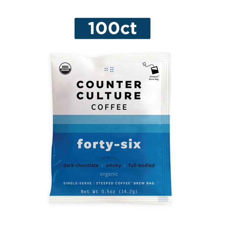 Steeped Coffee - Wholesale Coffee Beans - Counter Culture Coffee 100-count Mastercase