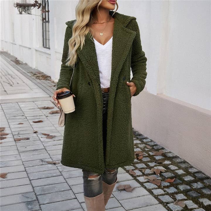 UZ Wholesale Store - Wholesale Jacket - Women's - Casual Loose Fit Hooded Solid Color Jacket