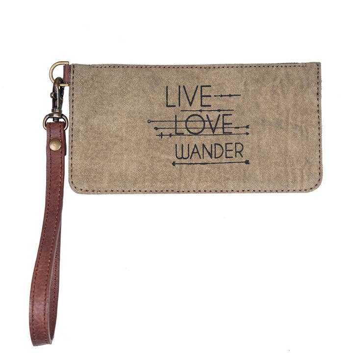 Mona B. – Engroshandel Armbånd – Live kærlighed Wander lærred kort sag armbånd, M-6020