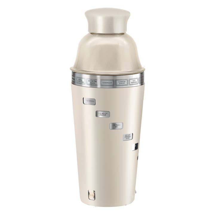 Oggi - Wholesale Cocktail Shaker - Dial-a-Drink 15 Recipe Cocktail Shaker, 34oz Gray