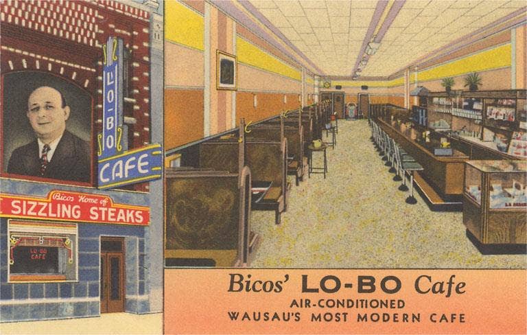 Found Image Press - Wholesale Magnet - Magnet WI-432 Bicos' Lo-Bo Cafe0