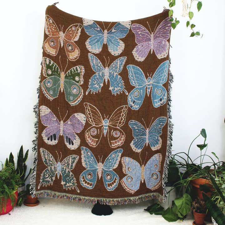 Calhoun & Co. - Wholesale Throw Blanket - Butterfly Tapestry Blanket