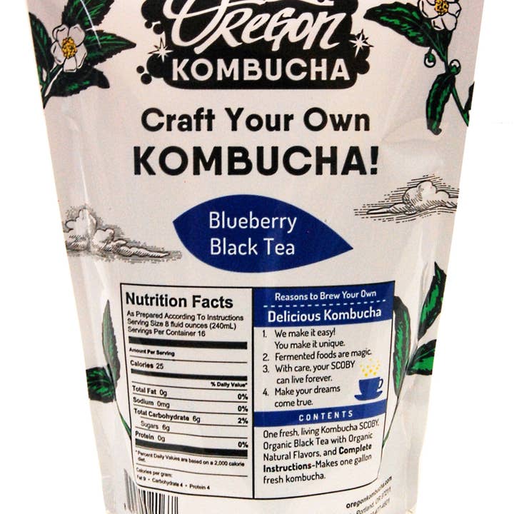 Oregon Kombucha - Wholesale DIY Drink Kit - Craft Your Own Blueberry Black Tea Kombucha Starter Kit4