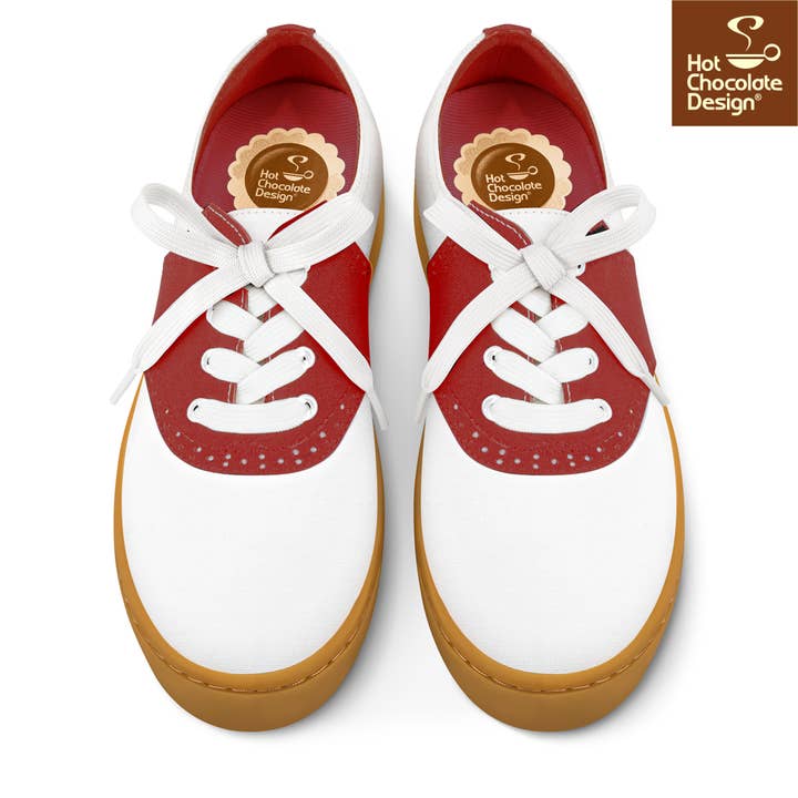 Popping Candy - Wholesale Lifestyle trainers – Women′s - Hot Chocolate Design - Saddle Sneakers Red2