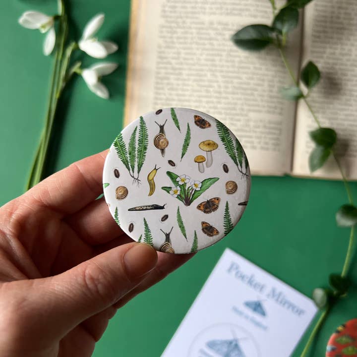 Tansy Moore - Wholesale Compact Mirror - Forest Floor Pocket Mirror4