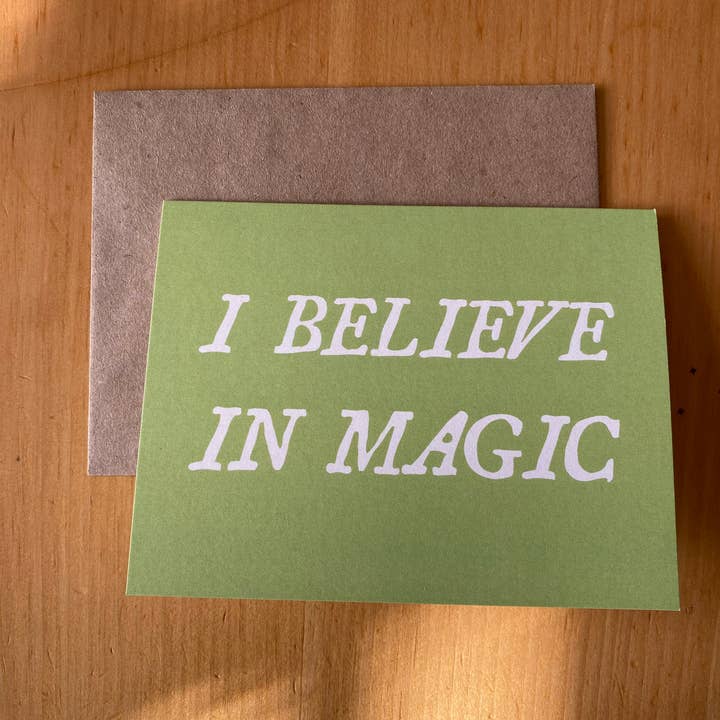 eco-friendly cute love greeting card ~ you are magic for wholesale by Freethinker Paper Co.