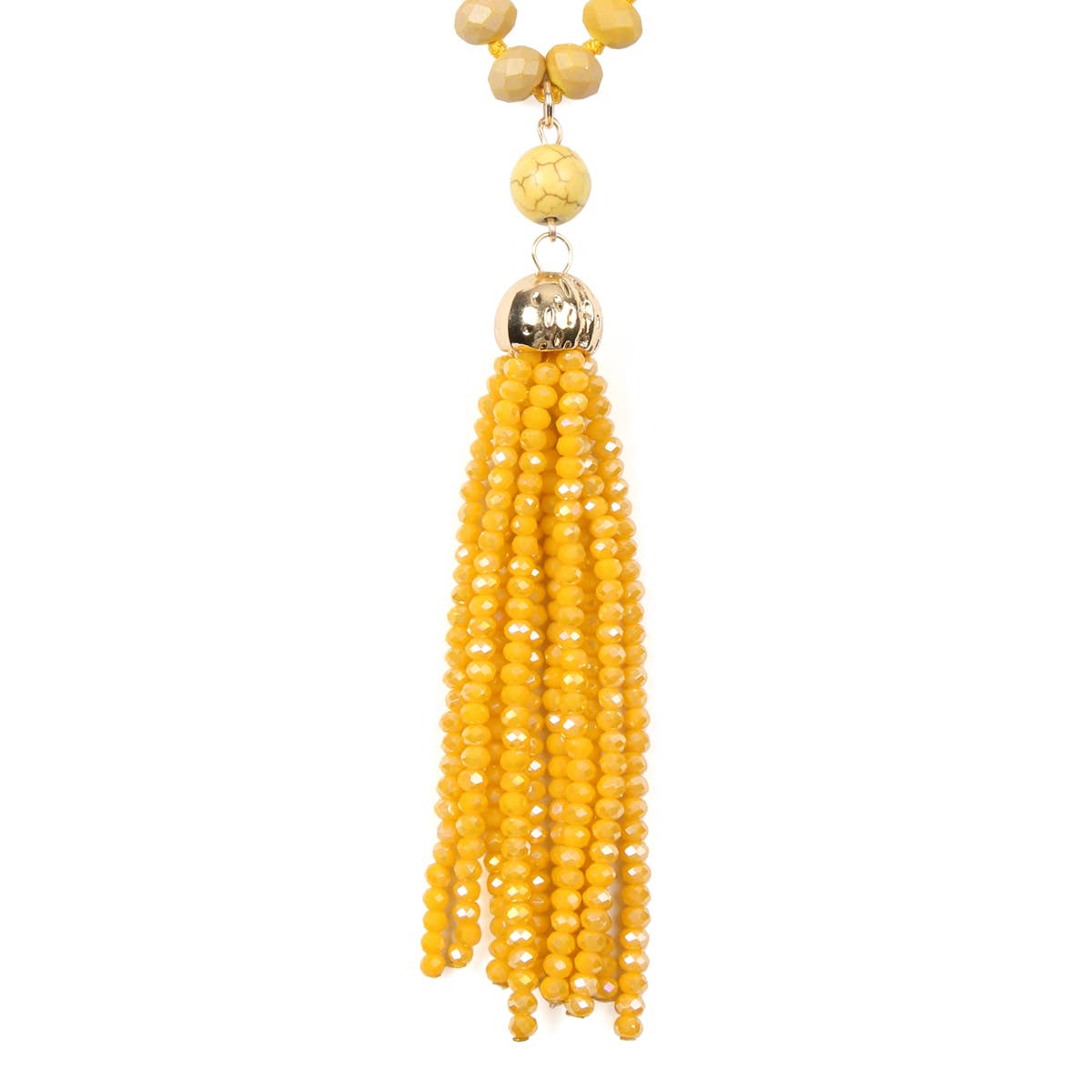 MYS Wholesale Inc - Wholesale Pendant/Charm Necklace - Rondelle Tassel Pendant With Polycord Necklace7