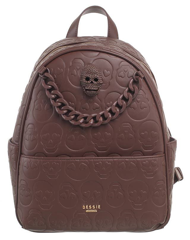 Bessie London – wholesale Backpack – Women's – SKULL CHAIN BACKPACK9