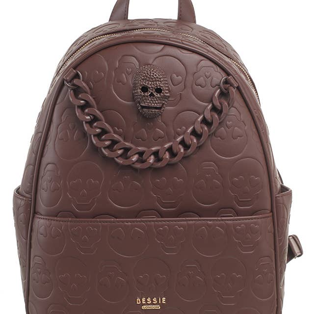 Bessie London - Wholesale Backpack - Women's - SKULL CHAIN BACKPACK7