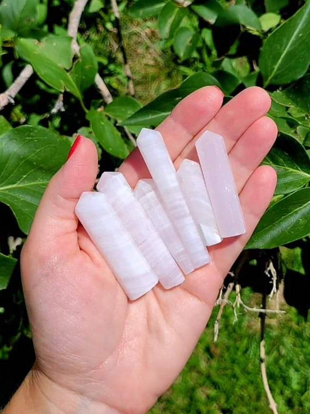 Pink Calcite Points for wholesale by ZARDENIA