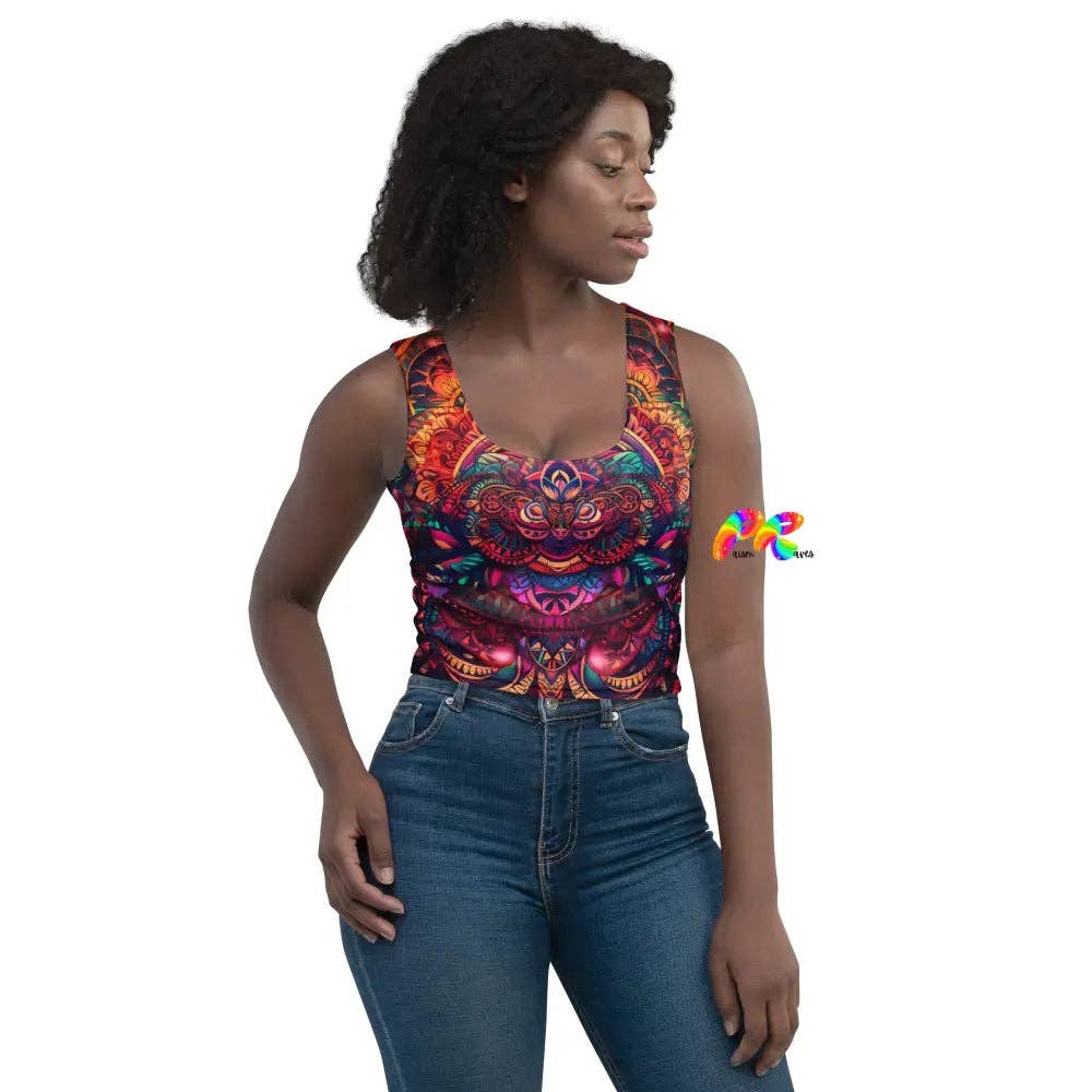 Prism Raves – Großhandel Tanktop – Damen – Ayahuasca Rave Crop Top8