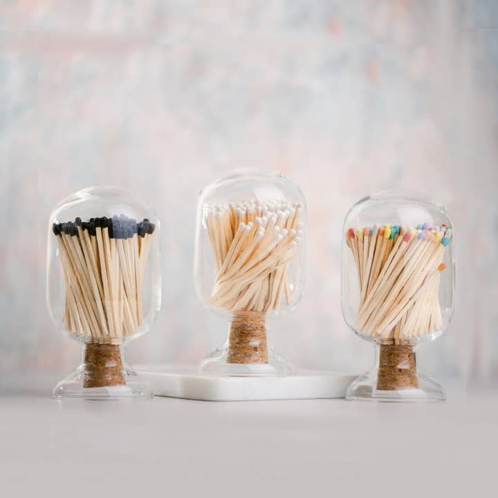 The Esty & Co® - Wholesale Matches - Glass Match Cloche with Matches
