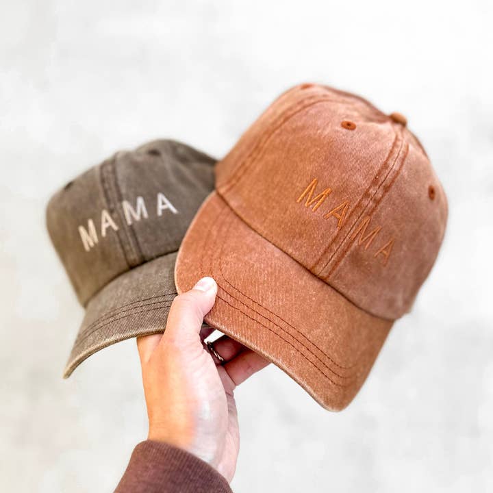 Merce and Company - Wholesale Baseball Cap - Women's - Mama Basic Tonal Embroidered Cap3