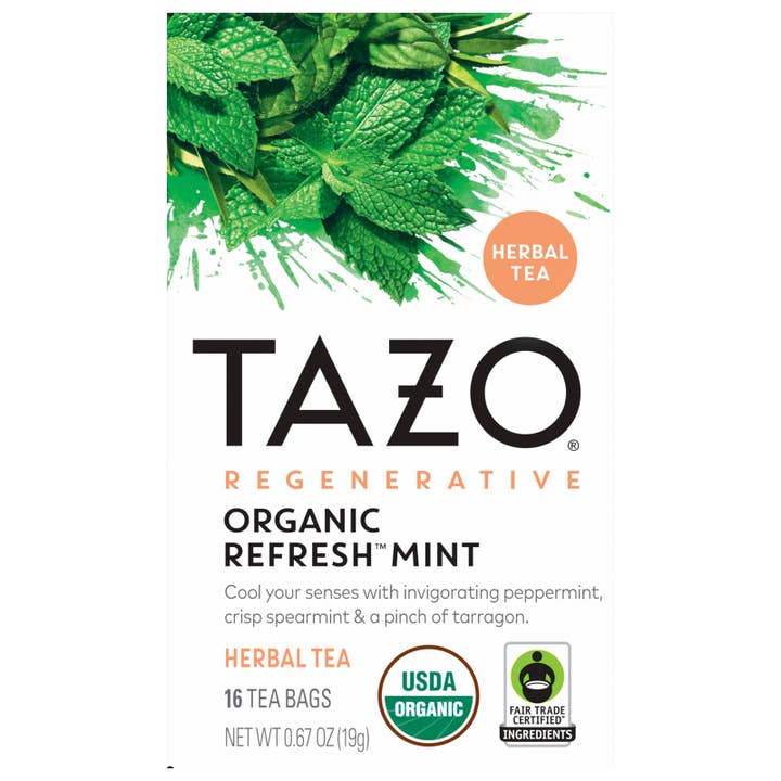 Tazo Tea - Herbal Tea Organic Refresh Mint - Case Of 6-16 Bags for wholesale by Ware Spark