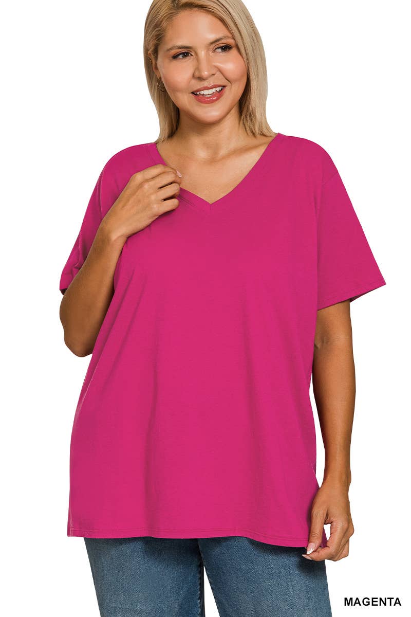 Vanilla Monkey - Venta al por mayor Túnica - Mujer - Camiseta de Novio Plus con Cuello en V18