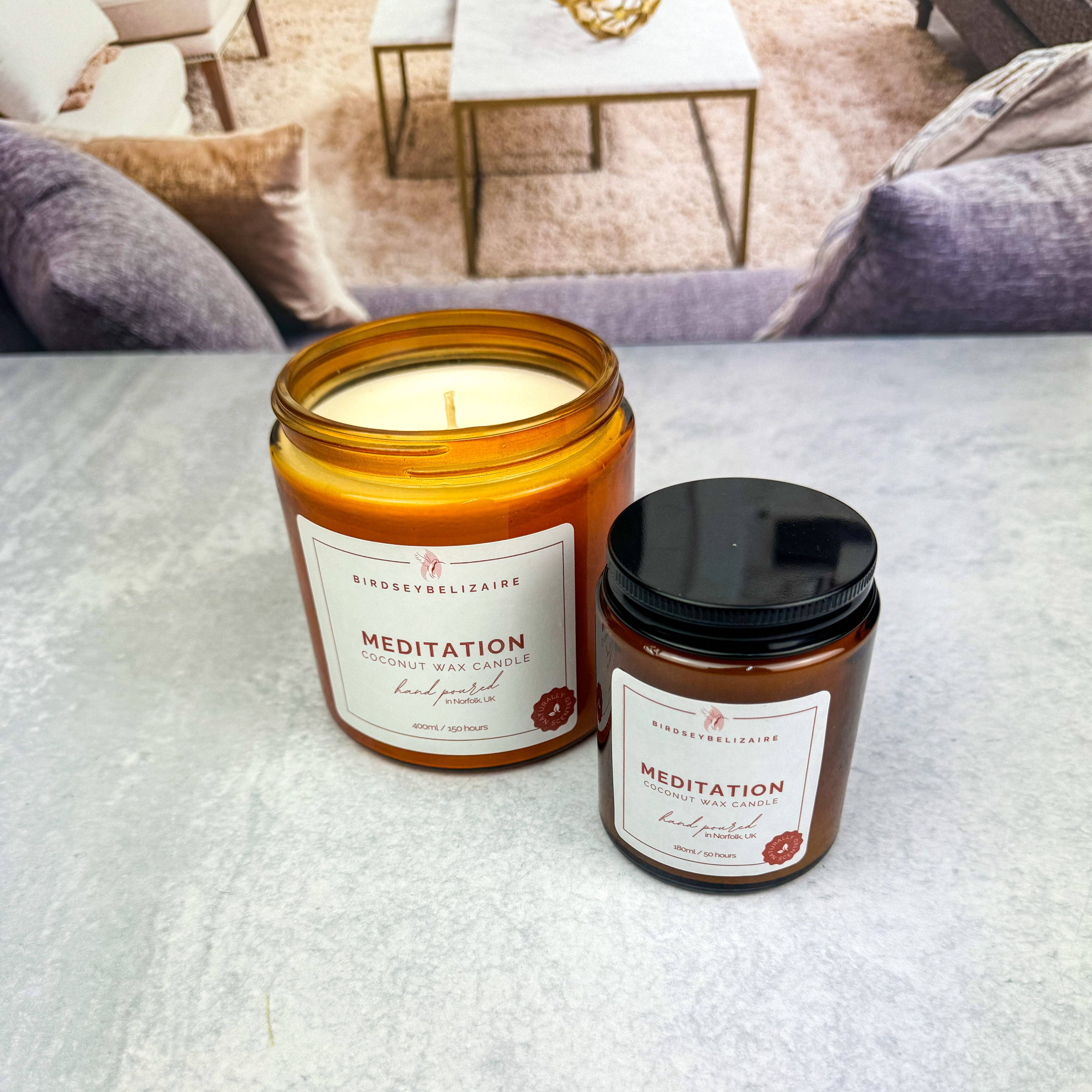 BirdseyBelizaire - Wholesale Jar/Filled Candle - Meditation - Naturally Scented Candle9