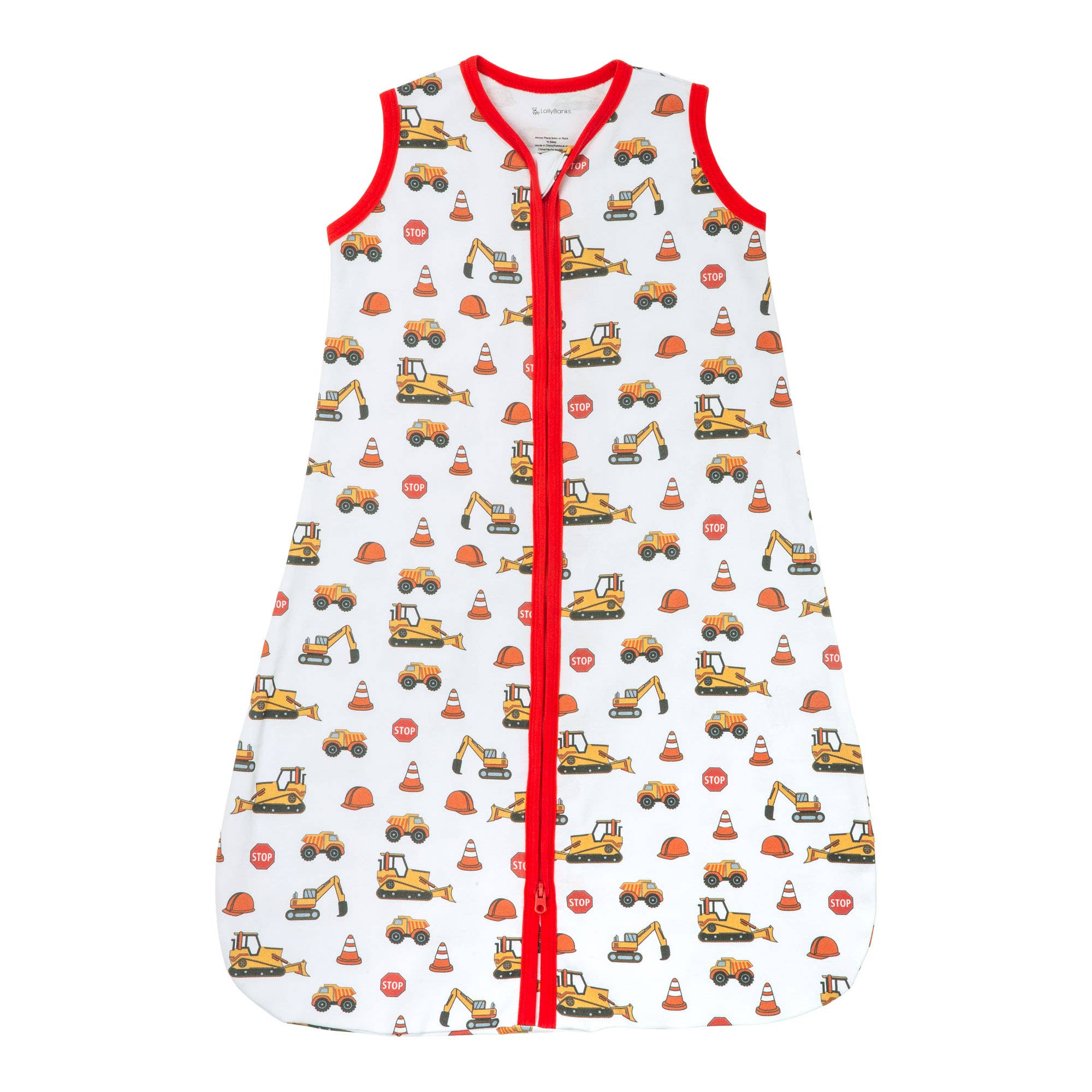 LollyBanks - Wholesale Sleepsack - Baby - Under Construction Baby Sleep Sack, 100% Organic Cotton0