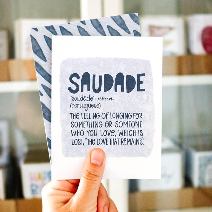 The Noble Paperie – Engroshandel Sympati-kort – Saudade | Sympati Empati Abort Babytab sorgkort