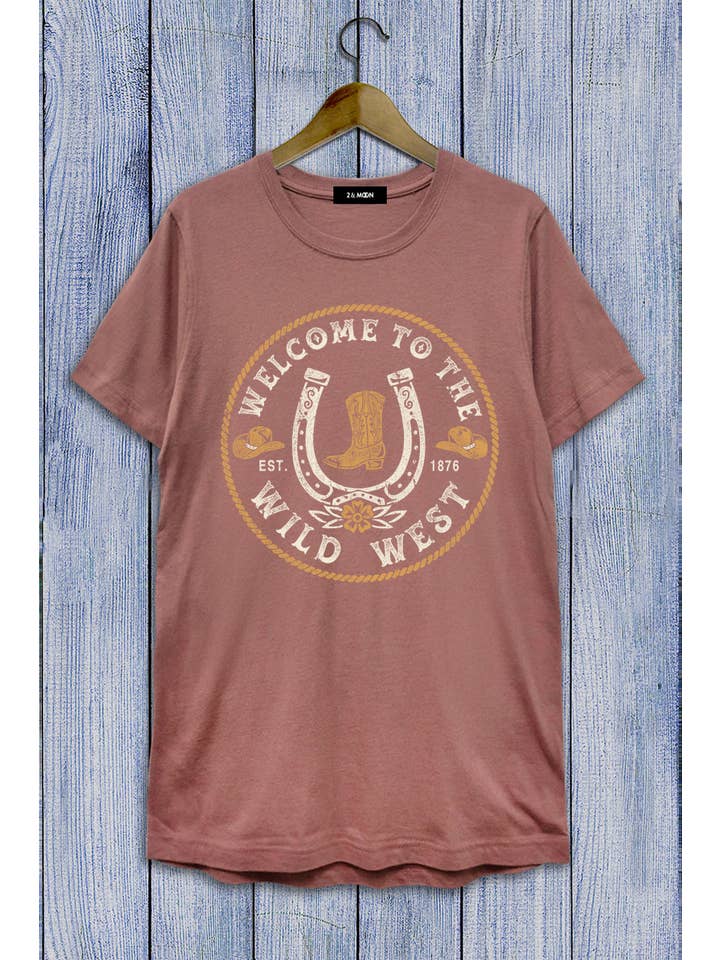 2&moon - Wholesale Screen Printed T-Shirt - Women's - Wild West Graphic Tee6