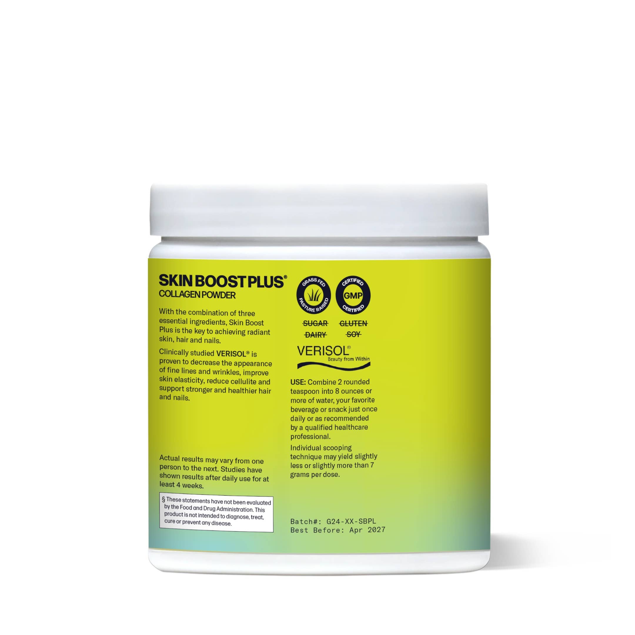 Sparkle Wellness - Vente Supplément oral/vitamine - Poudre de collagène Skin Boost Plus (orange) [30 portions]1