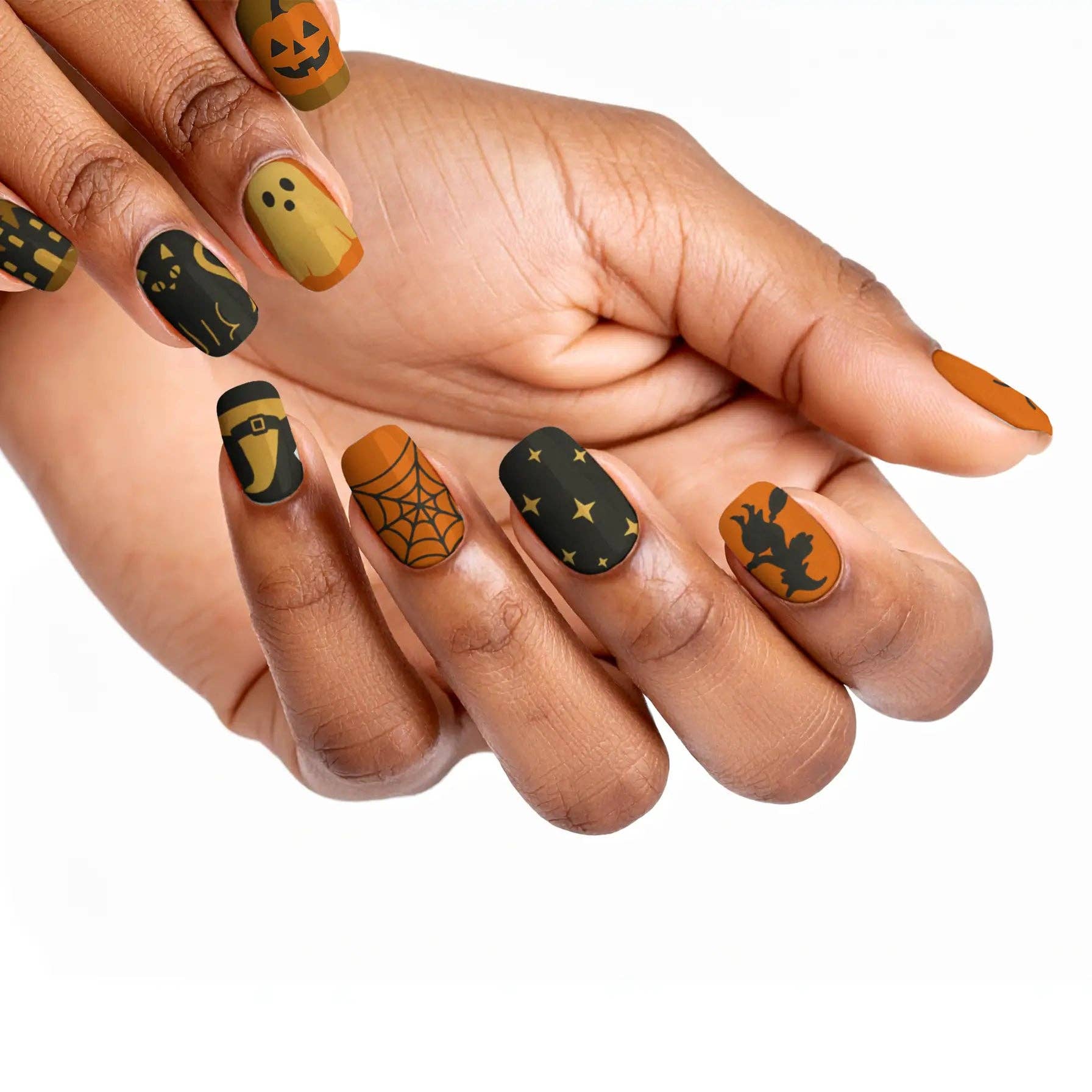 FYNE BODY - Wholesale Press-on/fake nails - Ghoul's Gold Glamour Halloween Press-On Nails56