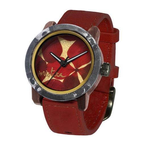 Montre Marco Rouge Pui Fer Fleurs Rouges U pour la vente par Mistura Timepieces