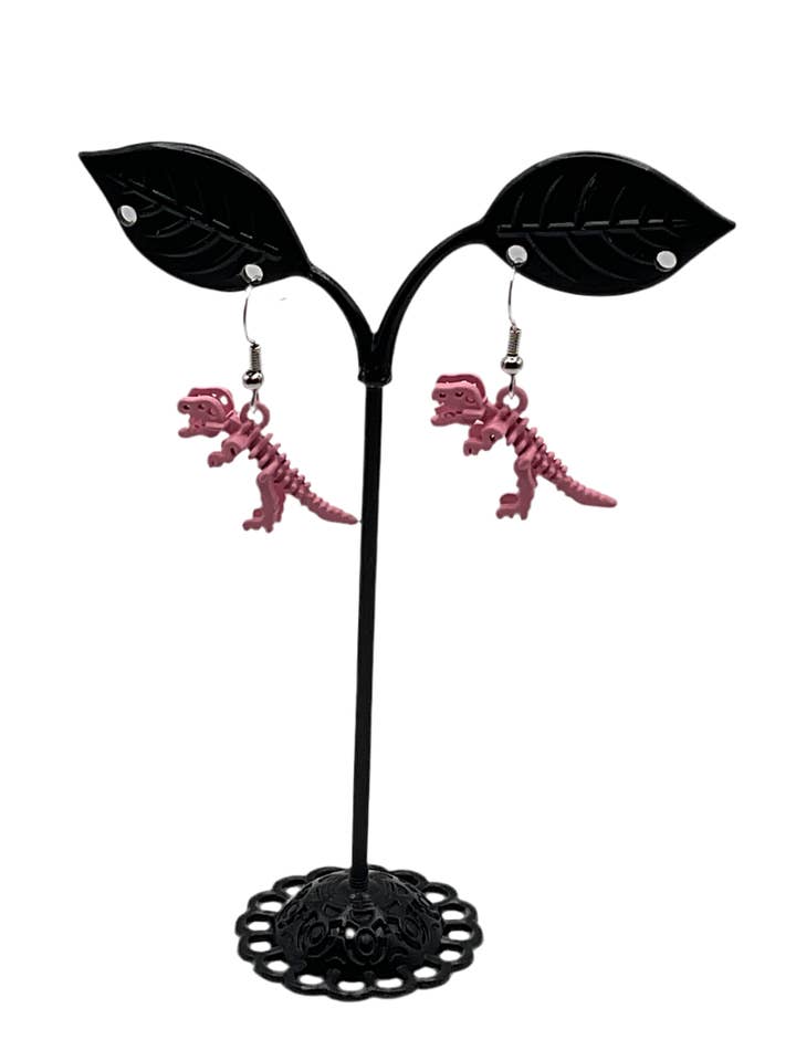 Dinosaur Skeleton Earrings for wholesale by S and E Hobbies and Collectables