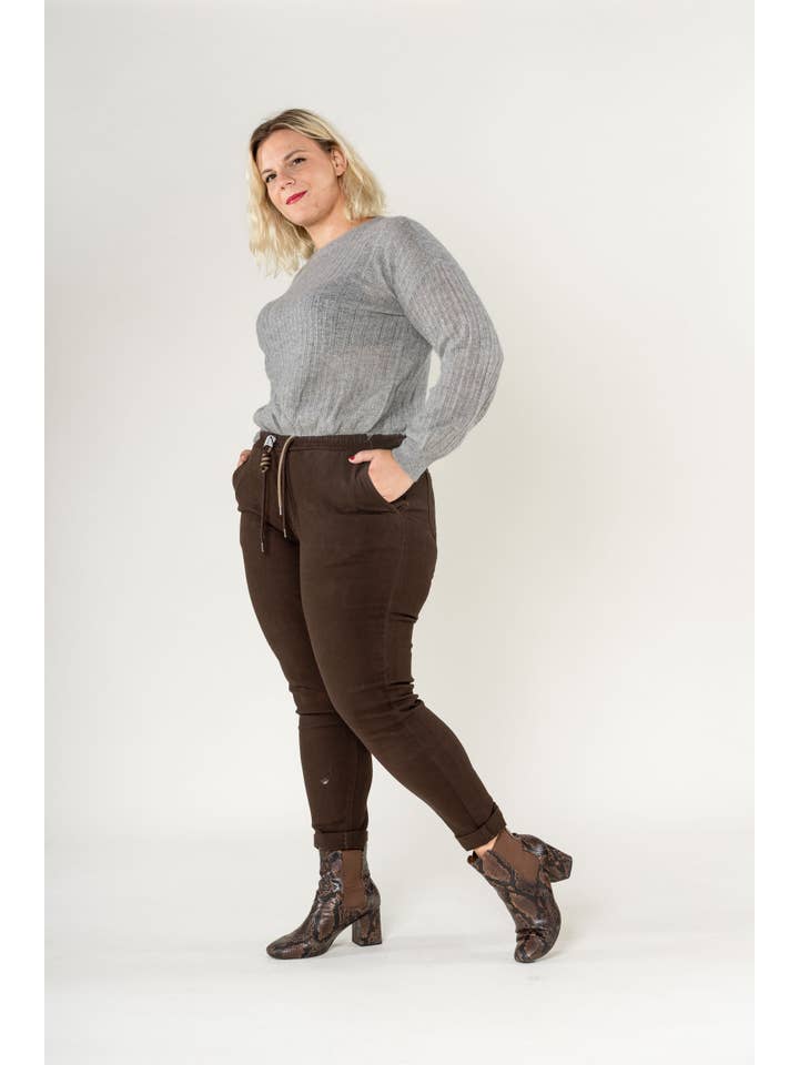 Nina Carter - Wholesale Lounge Sweatpants/Joggers - Women's - Pantajogg curve plus size comfortable Nina Carter P518 93