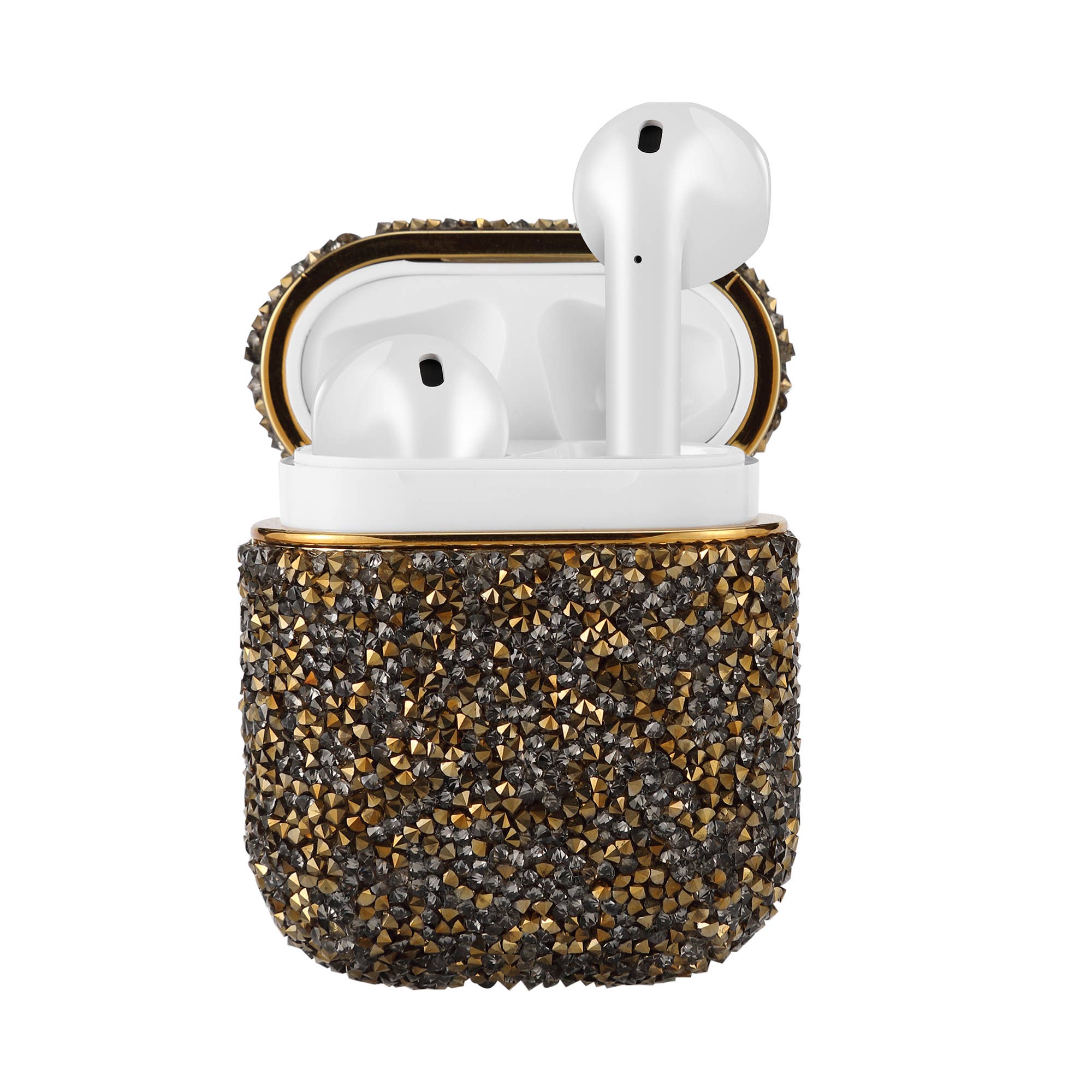 LAX Gadgets - Wholesale Earphone/Headphone Case - Unisex - Apple AirPods 2 Shiny Rhinestone Case with Retail Pack2