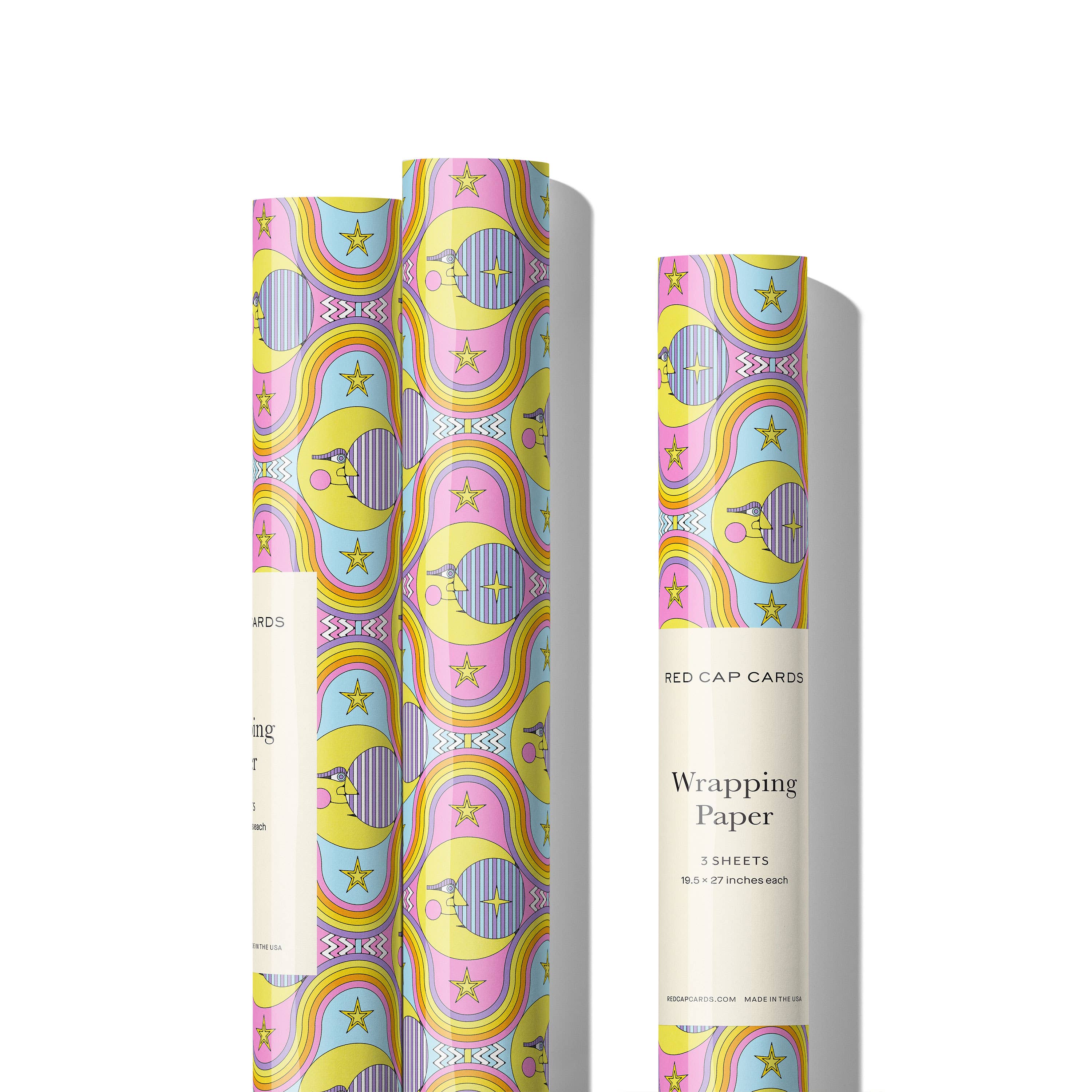 Red Cap Cards - Vendita all'ingrosso Carta da regalo in fogli - Carta da regalo Moon and Rainbows0