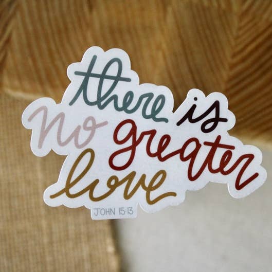 Autocollant There is No Greater Love, 7,6 x 5,1 cm pour la vente par H&L Craft Co