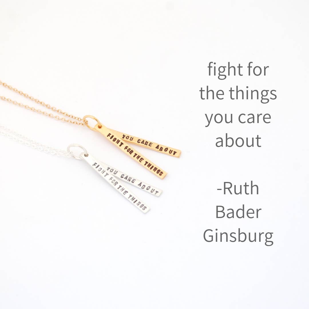 Chocolate and Steel - Wholesale Halskettinghanger - Ruth Bader Ginsburg Citaat ketting7