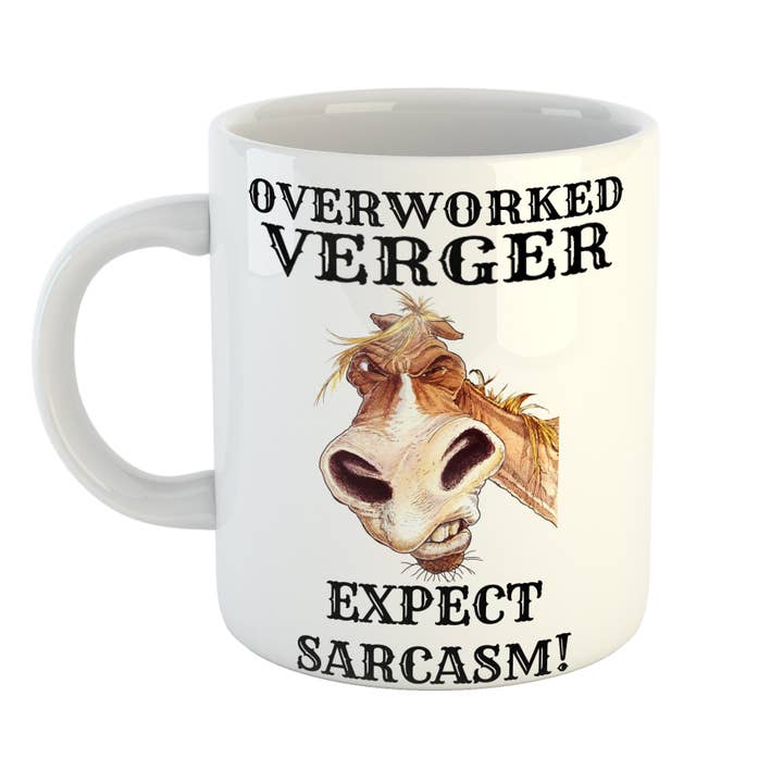 Overworked Verger Sarcasm Mug for wholesale by Just The Shirt