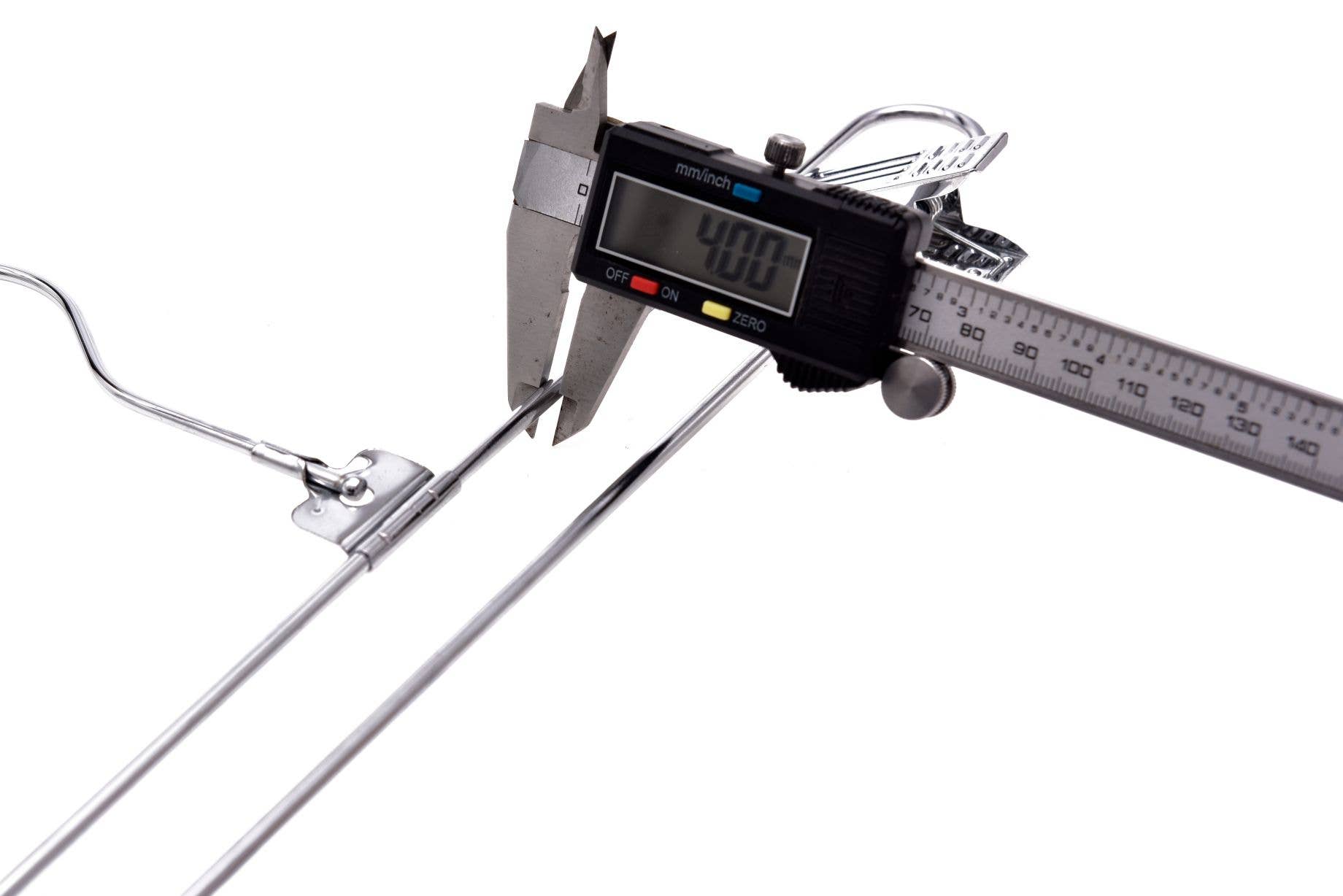 Quality Hangers - Wholesale Clothes Hangers - M053 Heavy Duty Metal Hanger + Clips Swivel Hook - 100pcs8