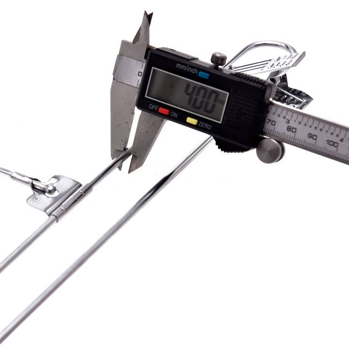 Quality Hangers - Wholesale Clothes Hangers - M053 Heavy Duty Metal Hanger + Clips Swivel Hook - 100pcs8