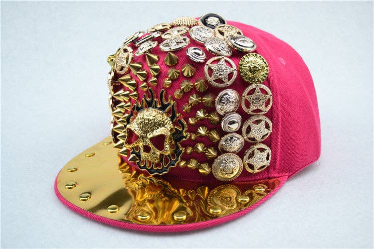 Red Skull Coins Hiphop Cap C0275 for wholesale on Faire9