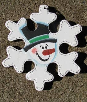 Nannie and B's Crafts - Wholesale Ornament - Christmas Ornament 1140 - Snowman Puzzle0