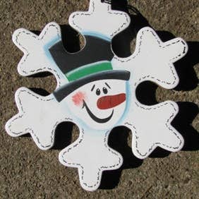 Nannie and B's Crafts - Wholesale Ornament - Christmas Ornament 1140 - Snowman Puzzle