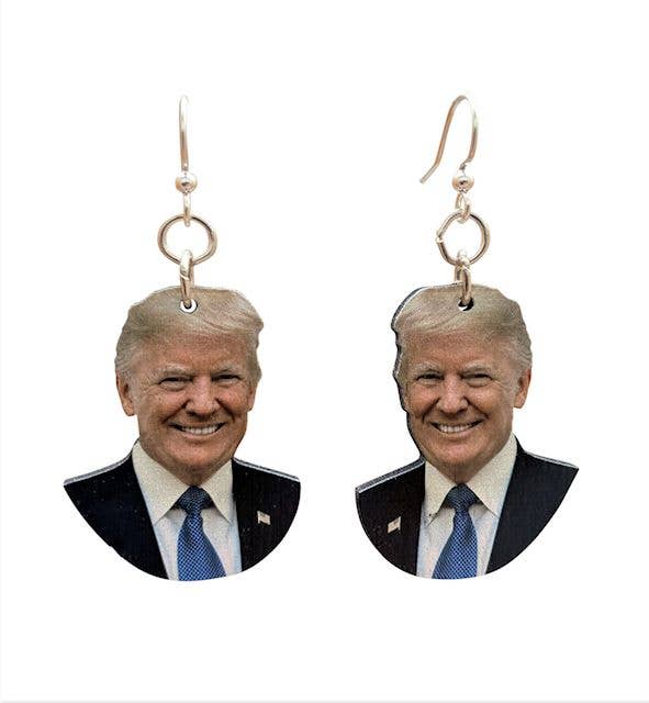 Green Tree Jewelry - Vente Boucles d'oreilles pendantes - Donald Trump Boucles d'oreilles