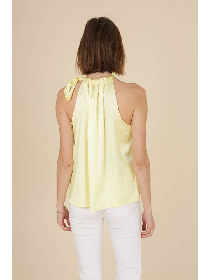 CHOKLATE PARIS - Wholesale Blouse - Women's - Satin Elisabeth top with bow at the collar - CK0809026
