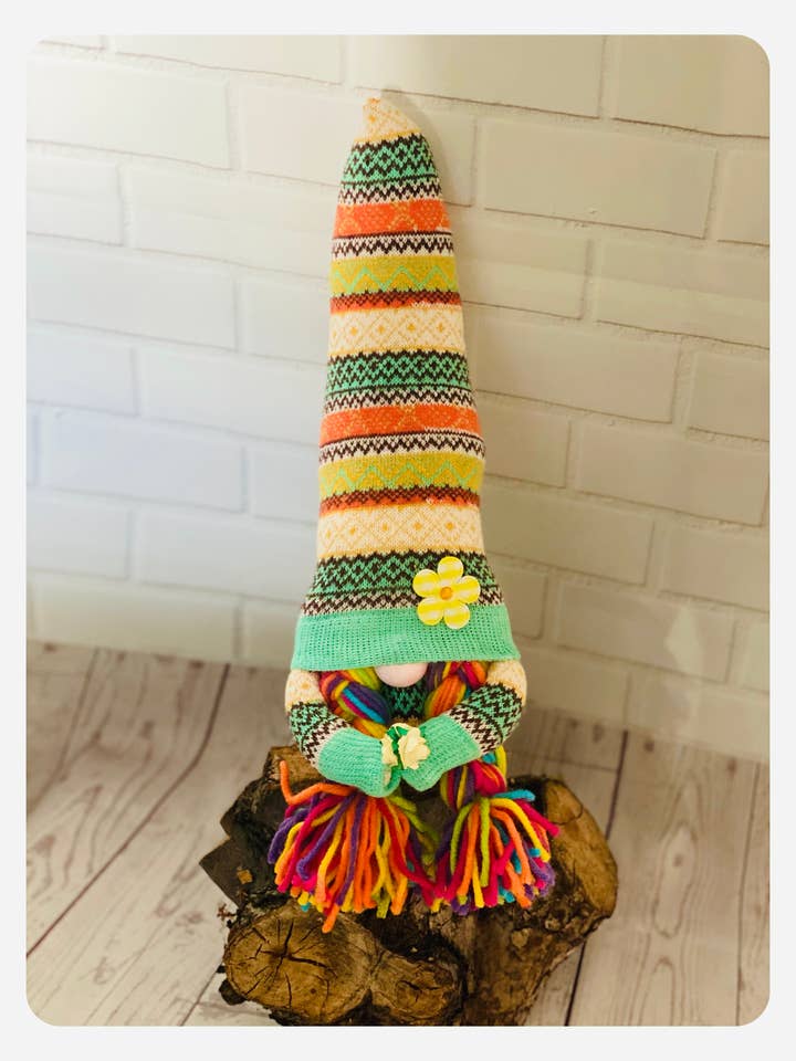 Handmade Daisy Nordic Gnome for wholesale by Forever Gnomes UK Store