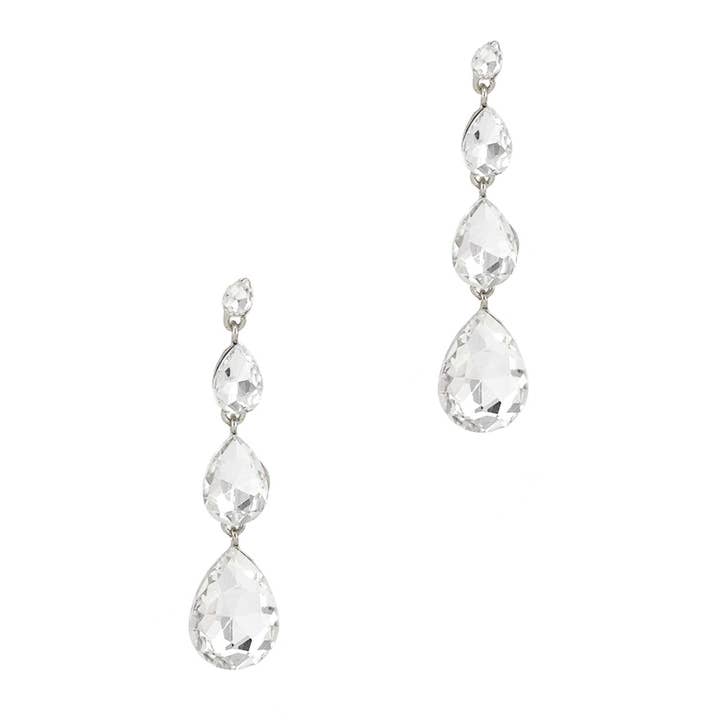 anbfashion - Wholesale Dangle Earrings - Teardrop Crystal Dangle Earring 5627